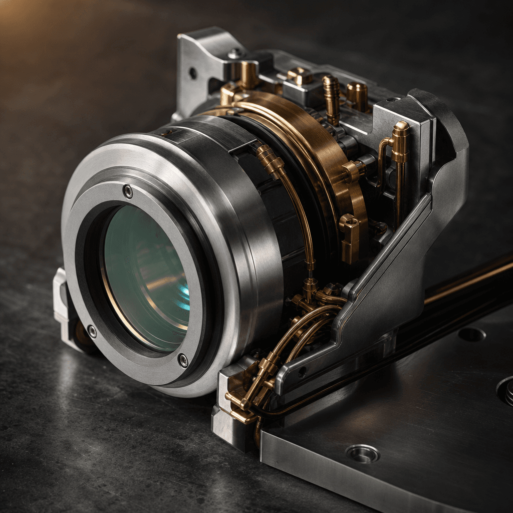 Precision optical components inside a 4DMedical hardware scanner