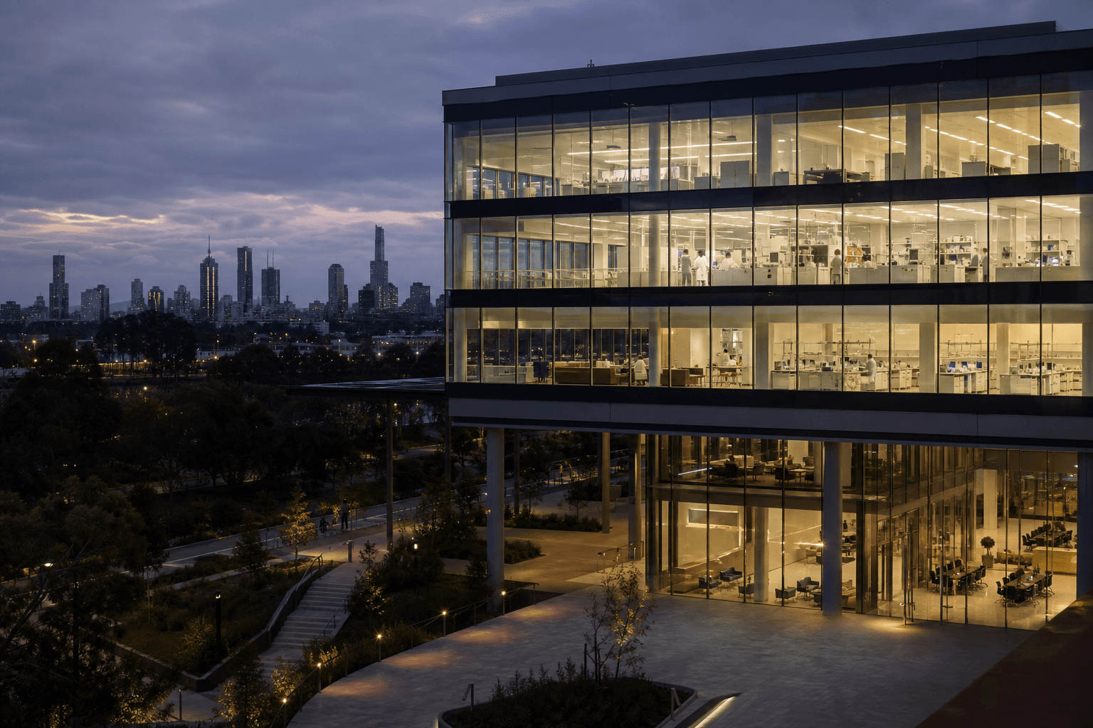 Research facility housing advanced medical software development