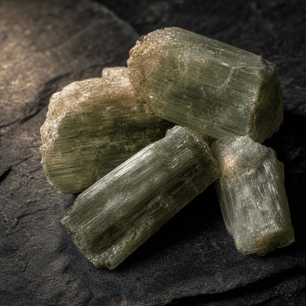 Raw spodumene ore containing high concentrations of lithium