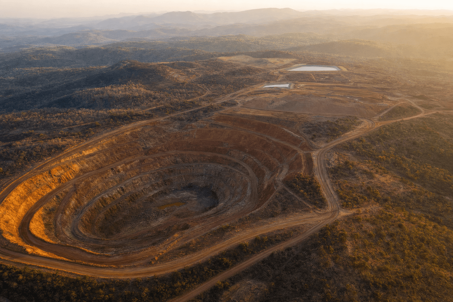 The Kayelekera open-pit uranium mine in northern Malawi