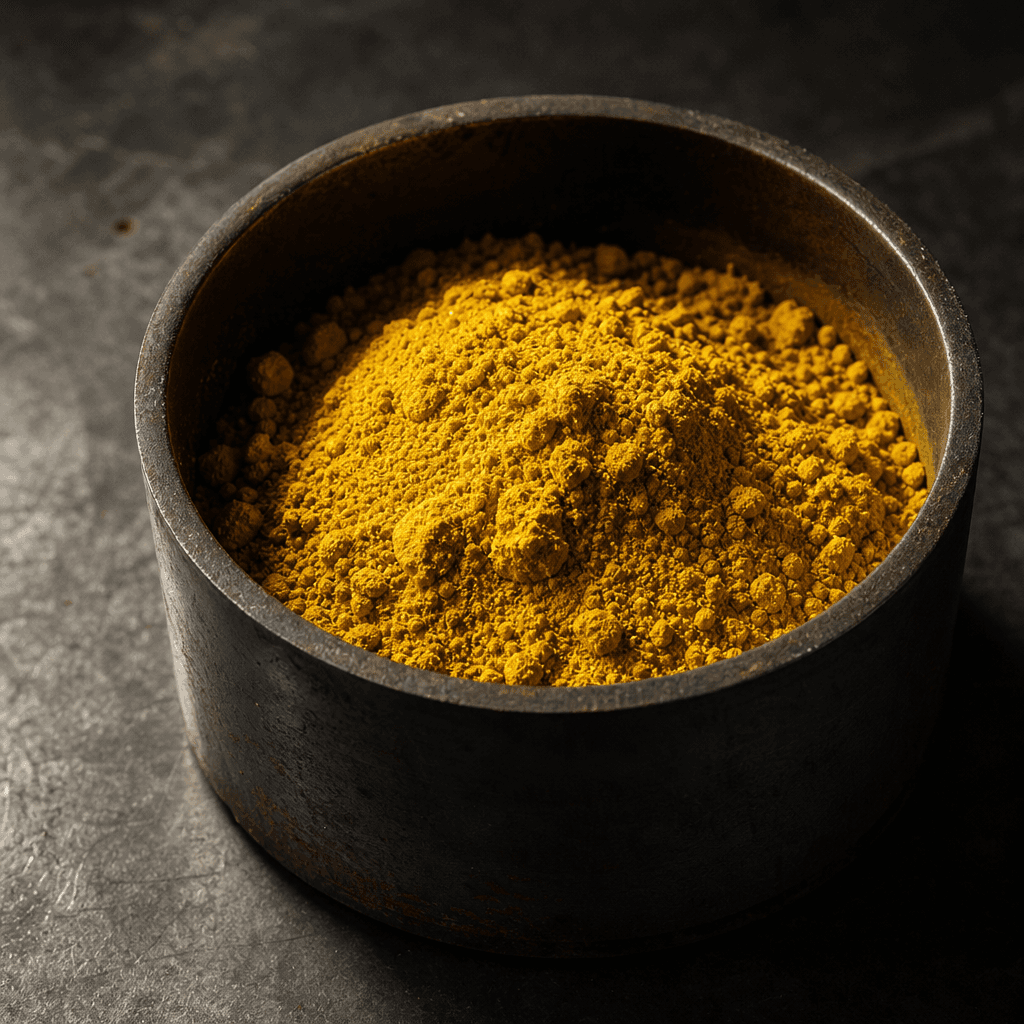 Yellowcake uranium concentrate under laboratory analysis