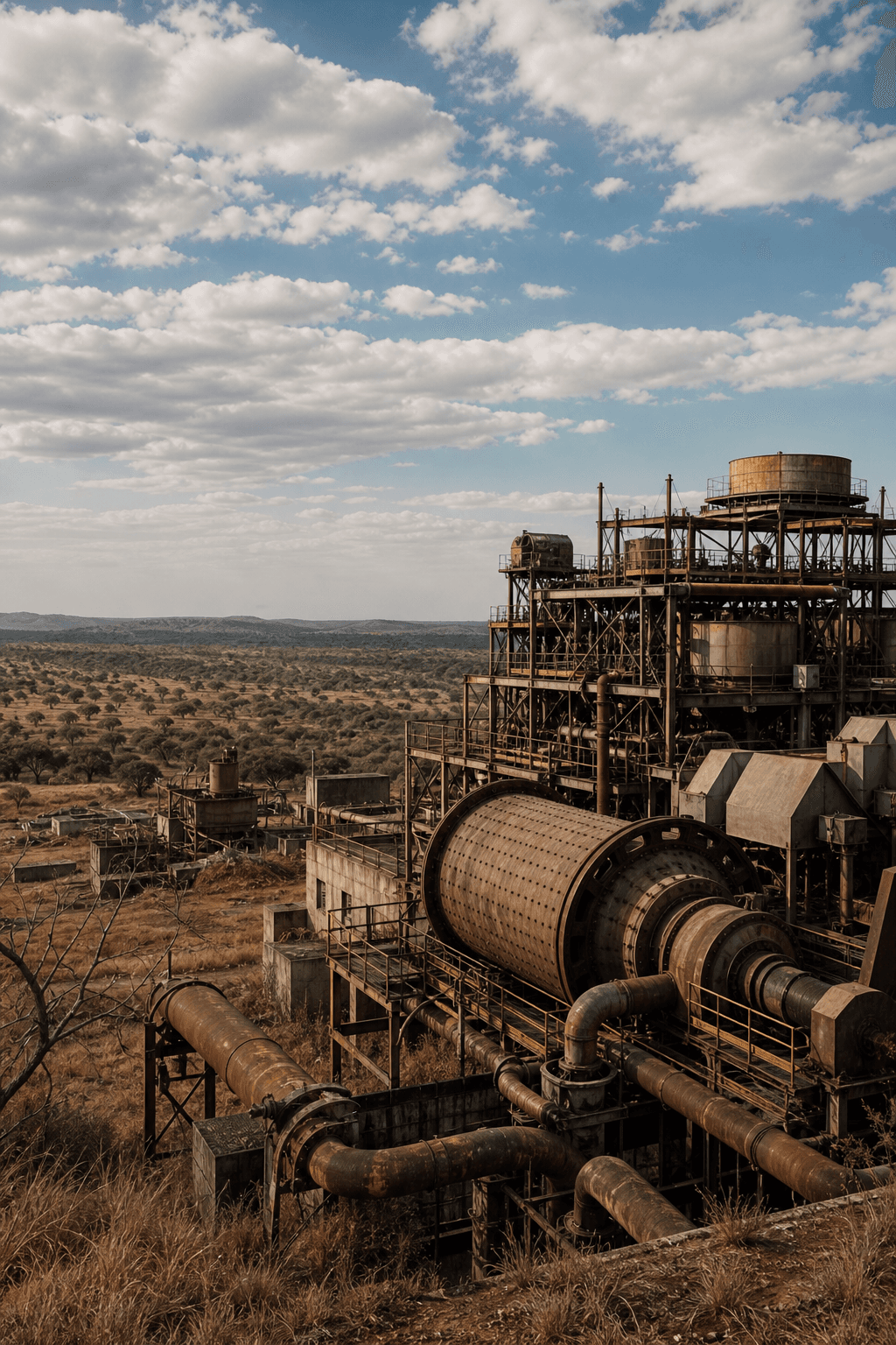Processing infrastructure at the idle Kayelekera facility