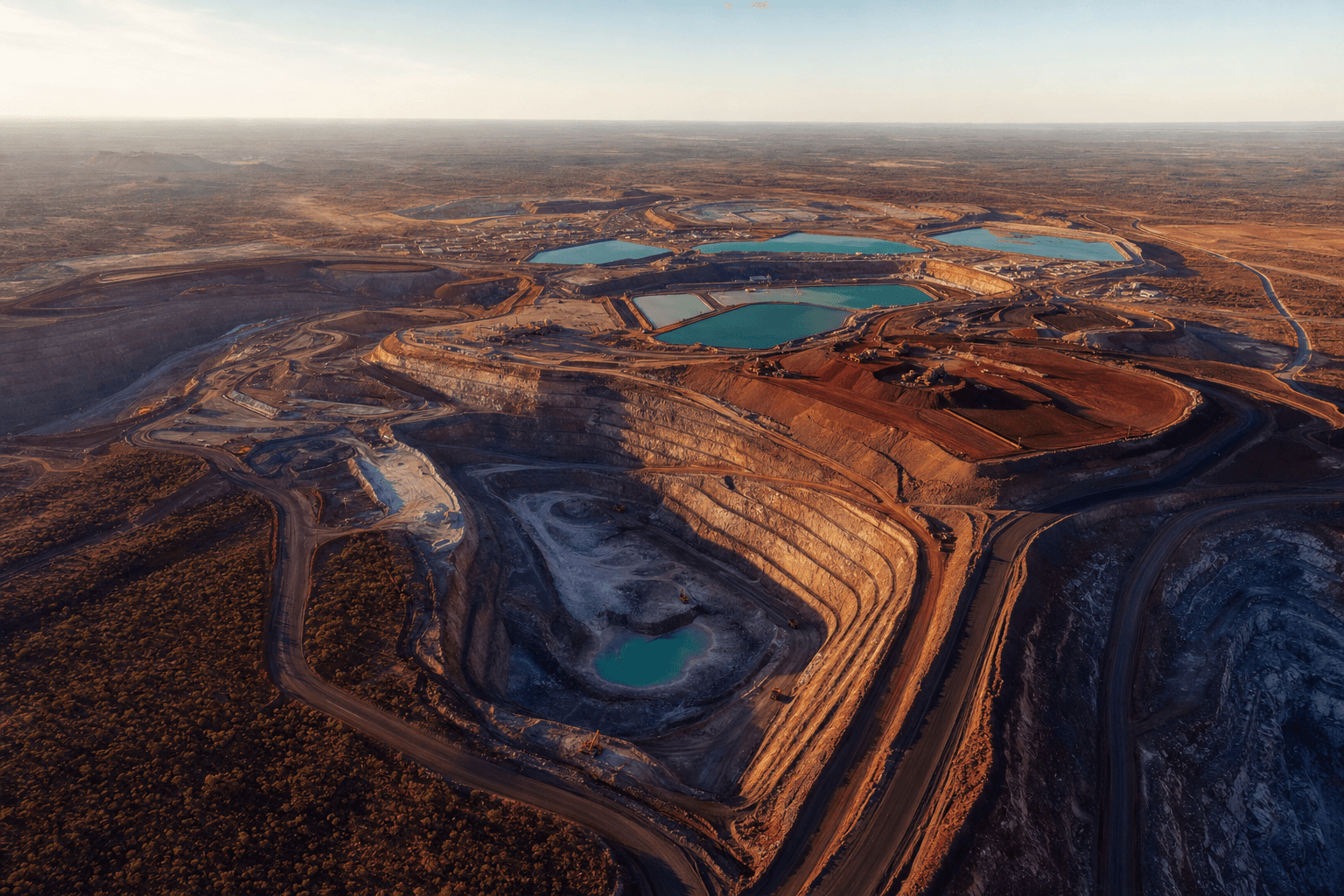 The Pilgangoora open-pit lithium operation in Western Australia's Pilbara region