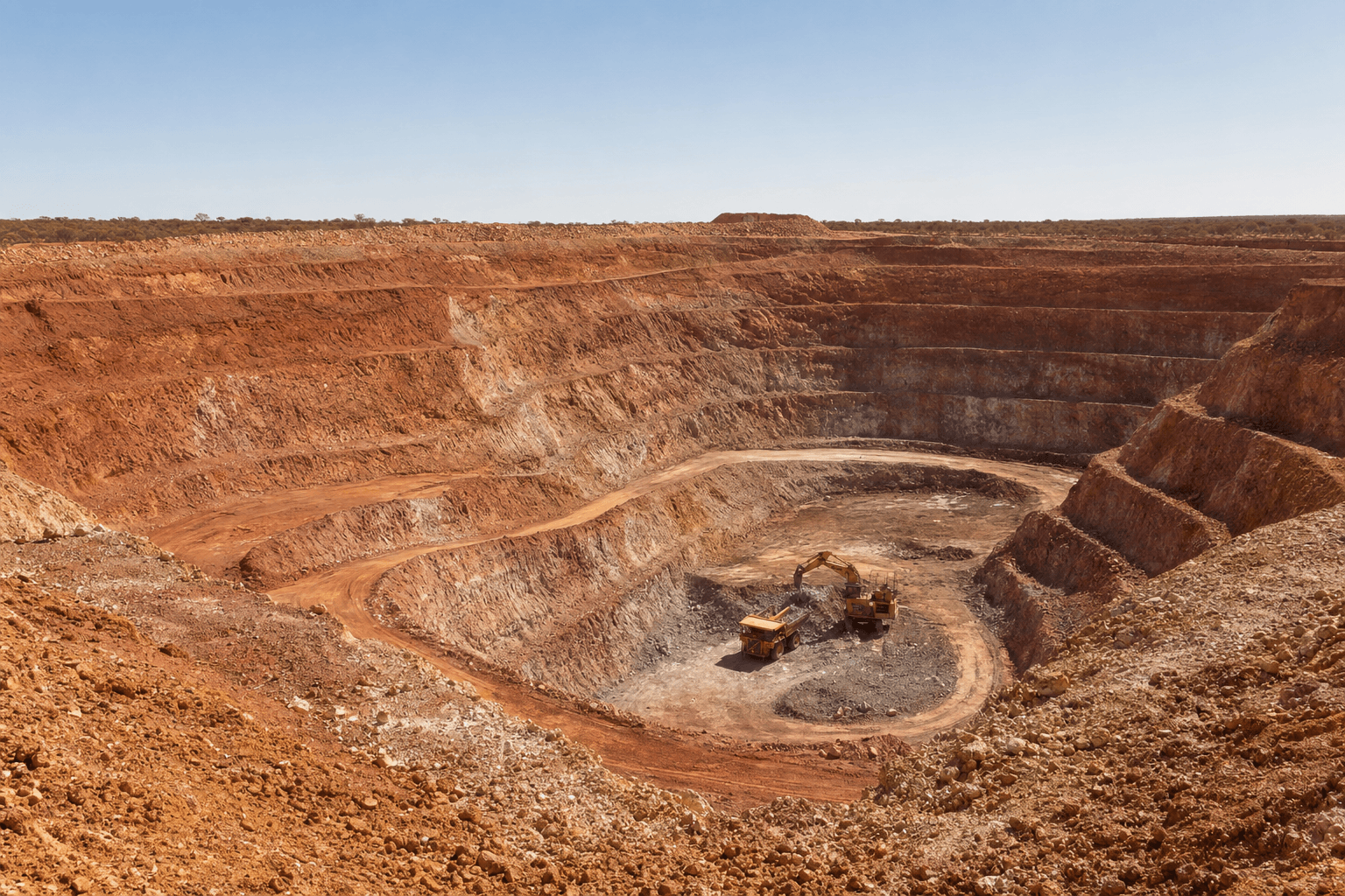 The Mt Weld open-cut rare earths mine in Western Australia